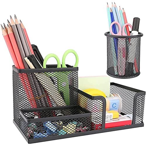 Mesh Pen Holder Desk Organizer