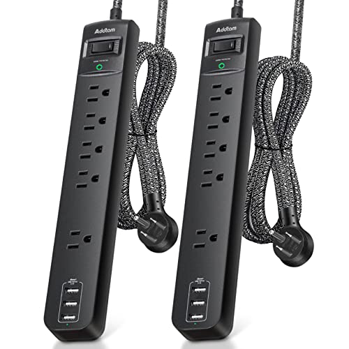 Power Strip Surge Protector - 5 Outlets, 3 USB Ports