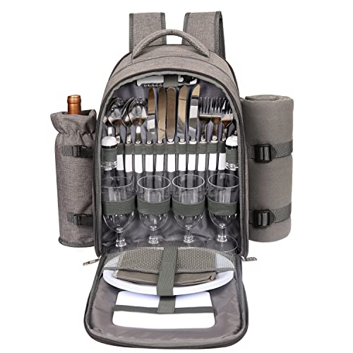 Hap Tim Picnic Basket Backpack for 4 Person