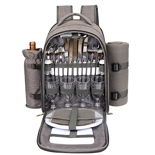 Hap Tim Picnic Basket Backpack for 4 Person