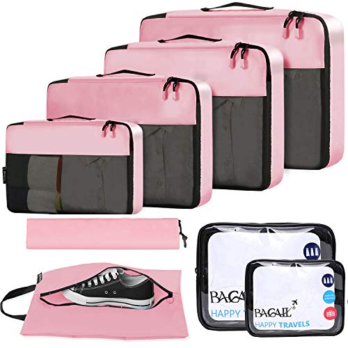 Bagail 8 Set Packing Cubes Luggage Organizers