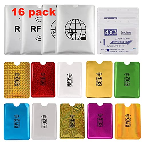 Luumxai 16 RFID Blocking Sleeves Set