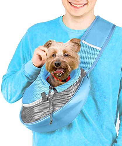 Cuddlissimo! Pet Sling Carrier - Small Dog Puppy Cat Carrying Bag Purse Pouch