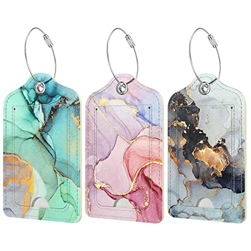 Sunset Marble Luggage Tags