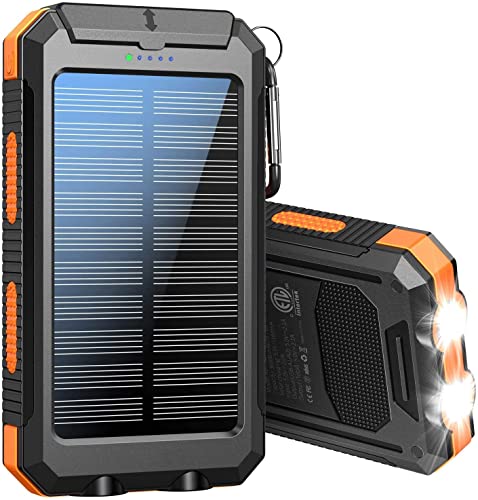 TOMETC Solar Power Bank 36800mAh Portable Charger