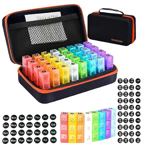 Monthly Pill Organizer 3 Times a Day