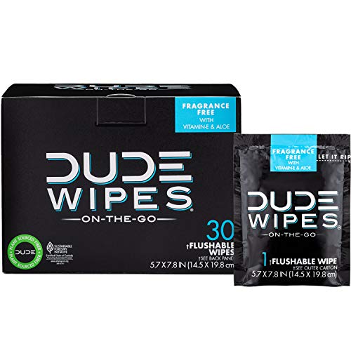 DUDE Wipes - On-The-Go Flushable Wipes