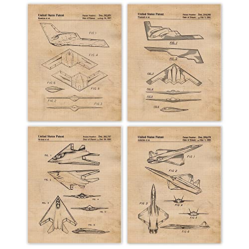 Vintage Stealth Military Airplanes Prints