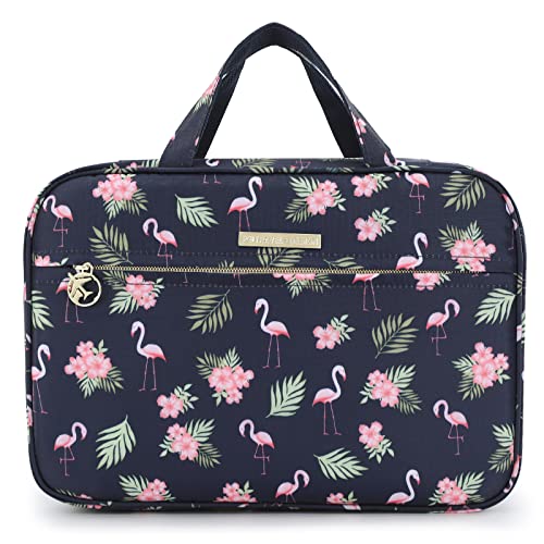 Lychii Hanging Toiletry Bag - Flamingo Printed