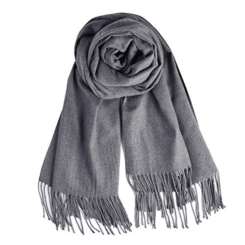 Grey Winter Pashmina Scarf