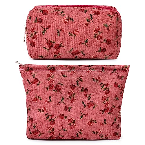 Floral Makeup Bag Organizer for Travel