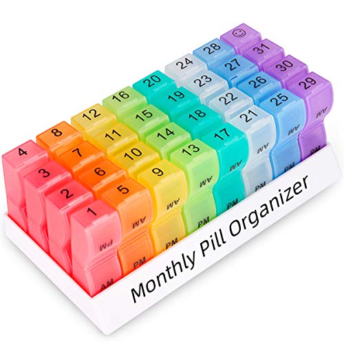 Monthly Pill Organizer 2 Times a Day