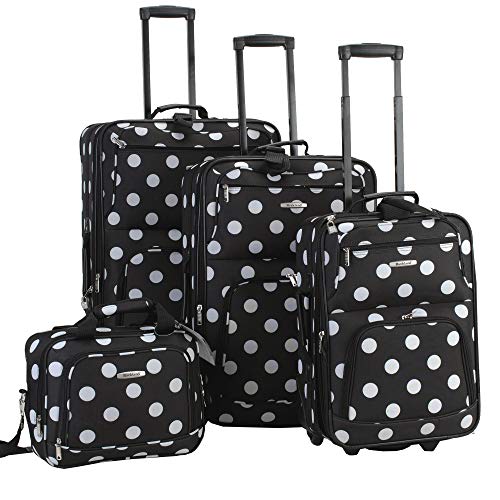 Rockland Polka Luggage Set