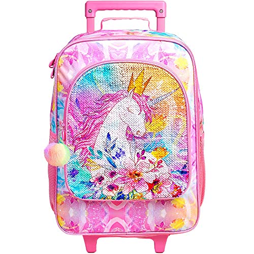 Unicorn Rolling Travel Carry on Suitcase for Girls