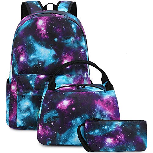 Galaxy Backpack and Lunchbox Set for Teen Girls