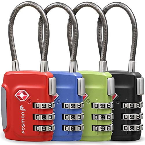 Fosmon TSA Accepted Cable Luggage Locks