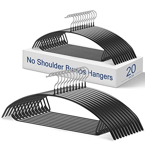No Bump Hangers Rubber Coated Contour Metal Hanger