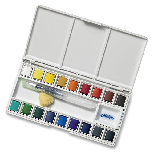 Jerry Q Art 18 Assorted Water Colors Travel Pocket Set