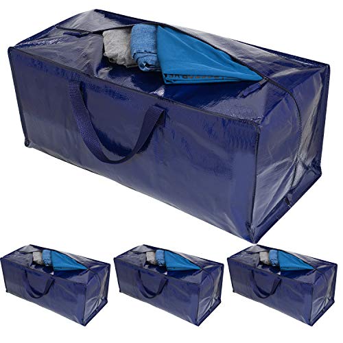 VENO Extra Large Moving Bags - 4 Pack Blue