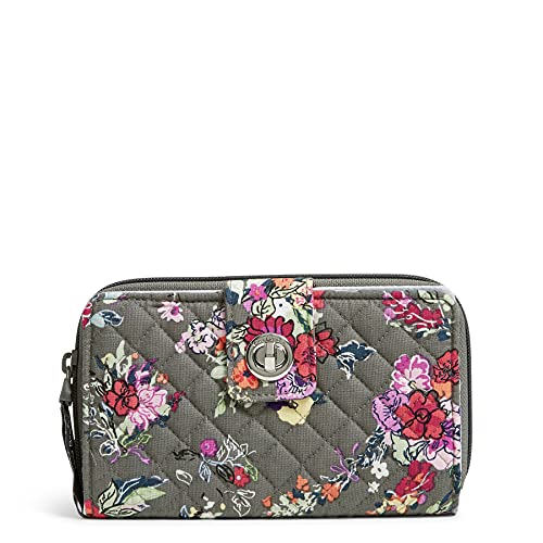 Vera Bradley RFID Protected Cotton Turnlock Wallet - Hope Blooms