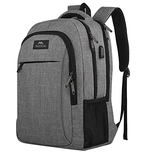 Slim and Durable Travel Laptop Backpack with USB Charging Port