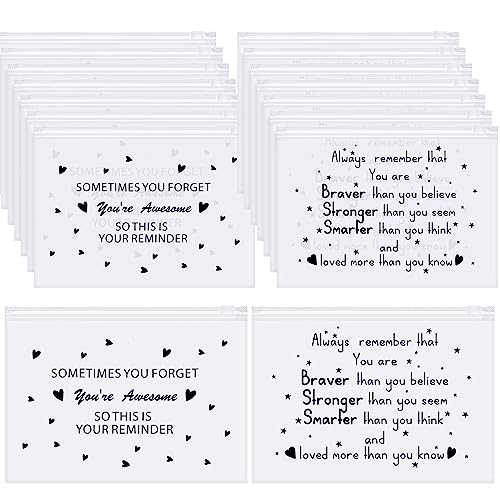 Silkfly 60 Pcs Inspirational Makeup Bags