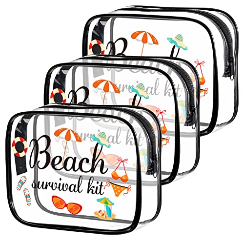 Clear Toiletry Bag 3 Pack