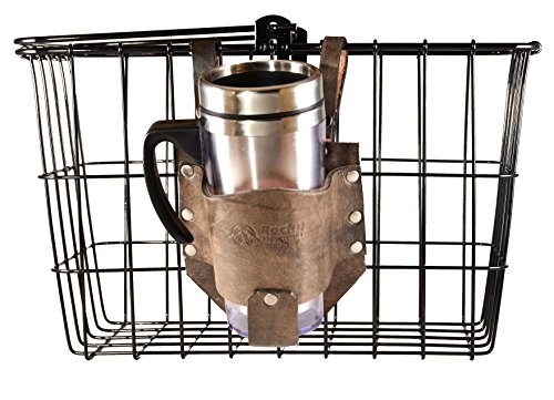 Rocky Mountain Holster Leather Cup Holder - Distressed Brown