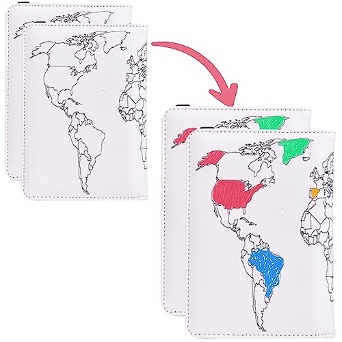 World Map Passport Holder - RFID Blocking Travel Accessories