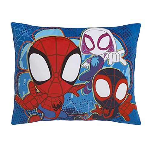 Spidey Team Red, White, and Blue Super Soft Toddler Pillow