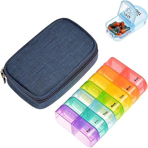 Canvas Travel Medicine Box with Zipper Bag