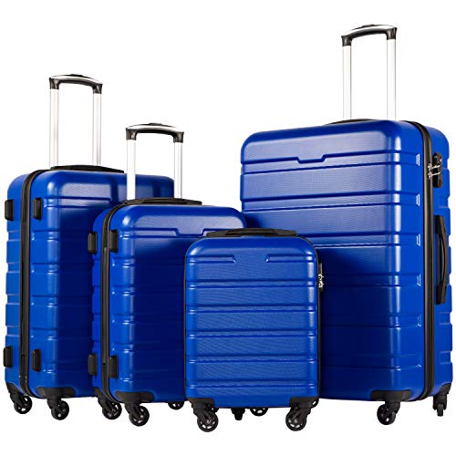Coolife 4 Piece Suitcase Set