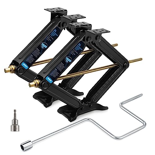 [Upgrade] Kohree 7500lbs RV Stabilizer Leveling Scissor Jacks 24"