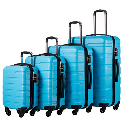 Coolife 4 Piece Luggage Set