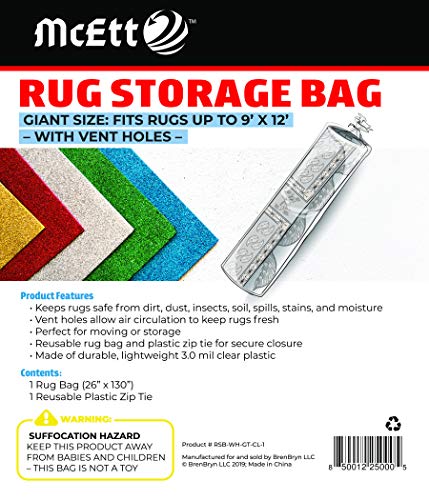 Rug Storage Bag with Vent Holes - Giant Size