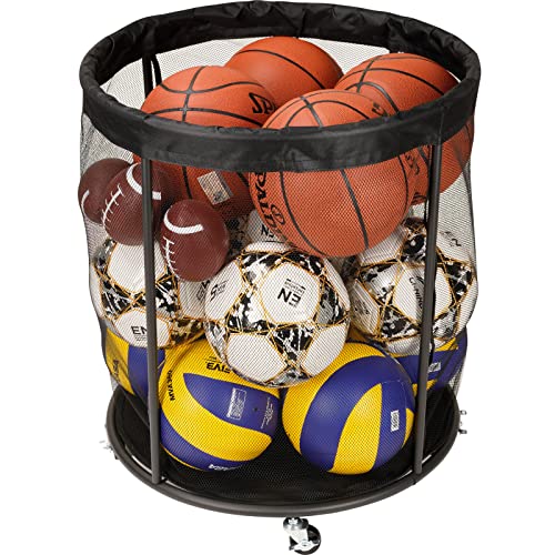 Ball Storage Organizer with Wheels