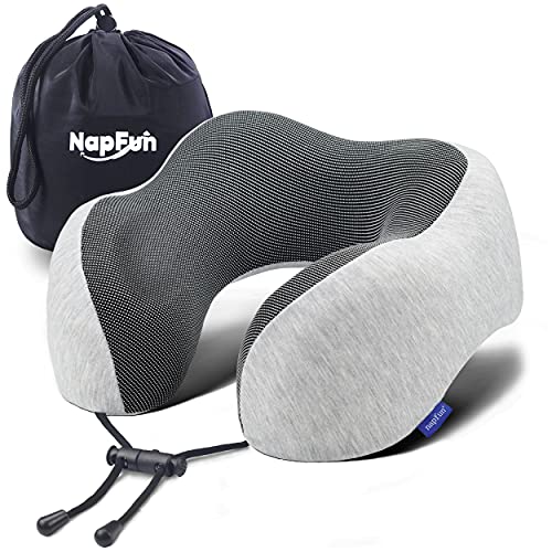 napfun Upgraded Travel Neck Pillow for Airplane