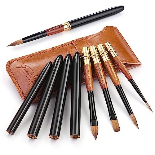 Sable Watercolor Travel Brushes