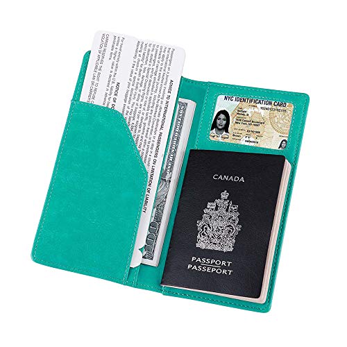 XEYOU Travel Wallet Passport Holder (Green)