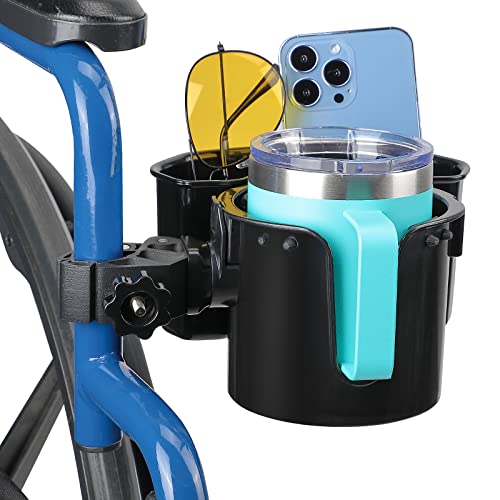 Wiicare 2-in-1 Wheelchair Cup Holder with Storage Box