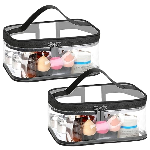 HAOGUAGUA Clear Makeup Bags for Traveling