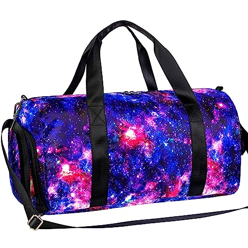 Purple Kids Duffle Bag for Girls