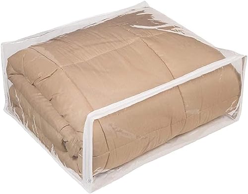 Clear Vinyl Zippered Storage Bags Set of 5