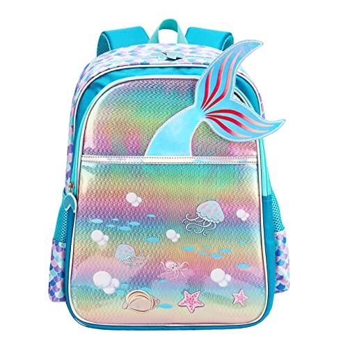 Cute Mermaid School Backpack for Girls
