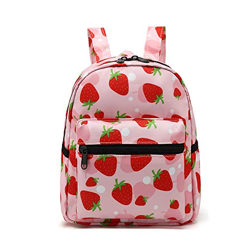 YiXiamo Cute Mini Tiny Small Pack Bag Backpack (Strawberry)