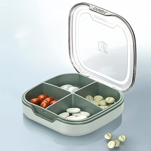 Glosen Pill Box, Small Pill Case for Purse & Pocket