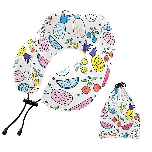 Tropical Fruit Lychee Pineapple Neck Pillow