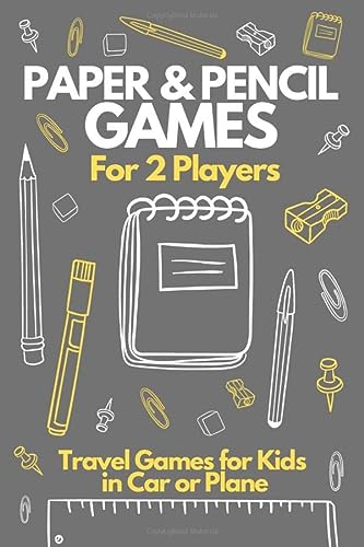 Travel Games for Kids: Paper & Pencil Games For 2 Players