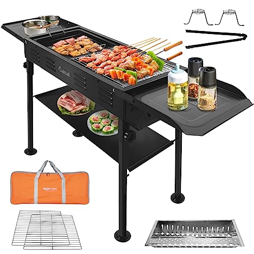 Baisal Portable Charcoal Grill for Outdoor BBQ