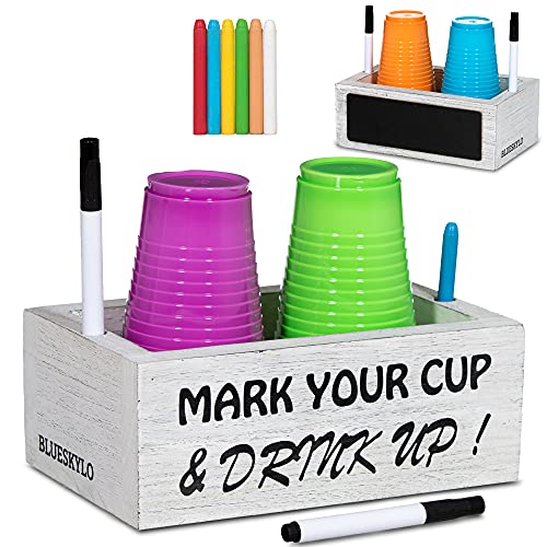 Blueskylo Double Cup Holder with Marker